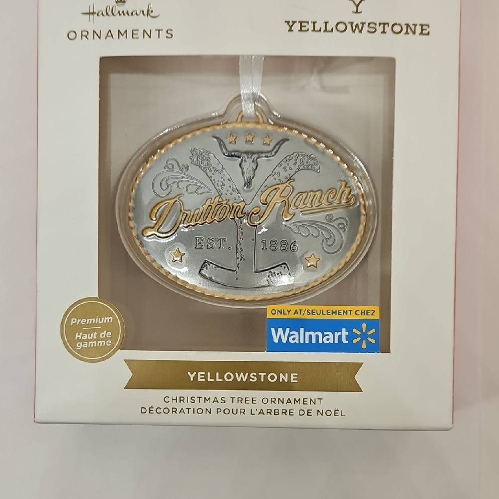 Hallmark Yellowstone Dutton Ranch Belt Buckle Christmas Tree Ornament
